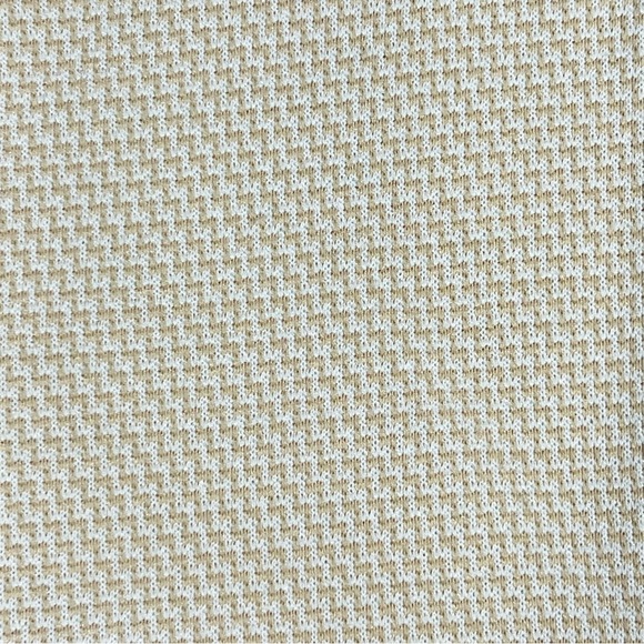 VINTAGE 70s 70s wide leg bellbottom knit pants elastic pull on waist houndstooth - Picture 3 of 9